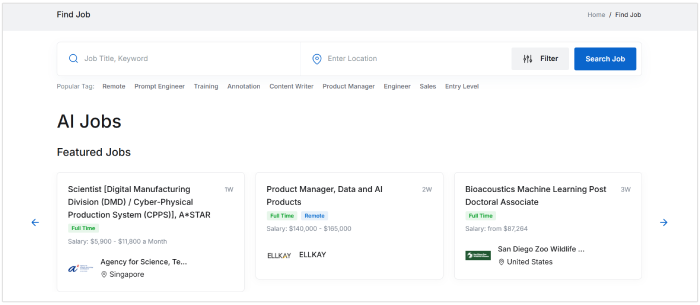 AI Jobs listings